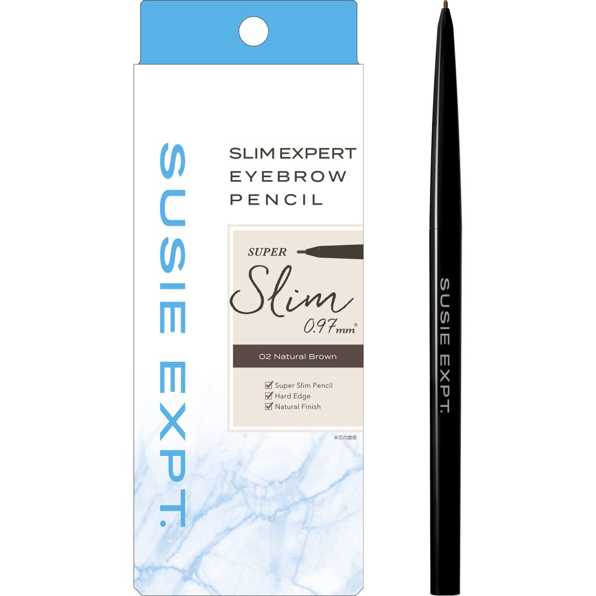  SUSIE EXPT. SUSIE Slim Expert R 02 Natural Brown 0.03g 0.97mm Ultra Fine Eyebrow Pencil Fine Core Eyebrow