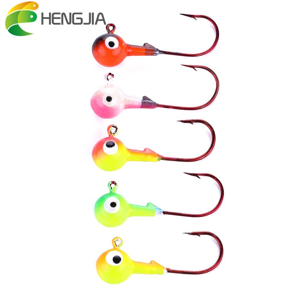 HENGJIA 10 шт./лот джиг-приманки с крючком из углеродистой стали, рыболовные свинцовые металлические приманки, рыболовная джиг-головка 2bags  10pc