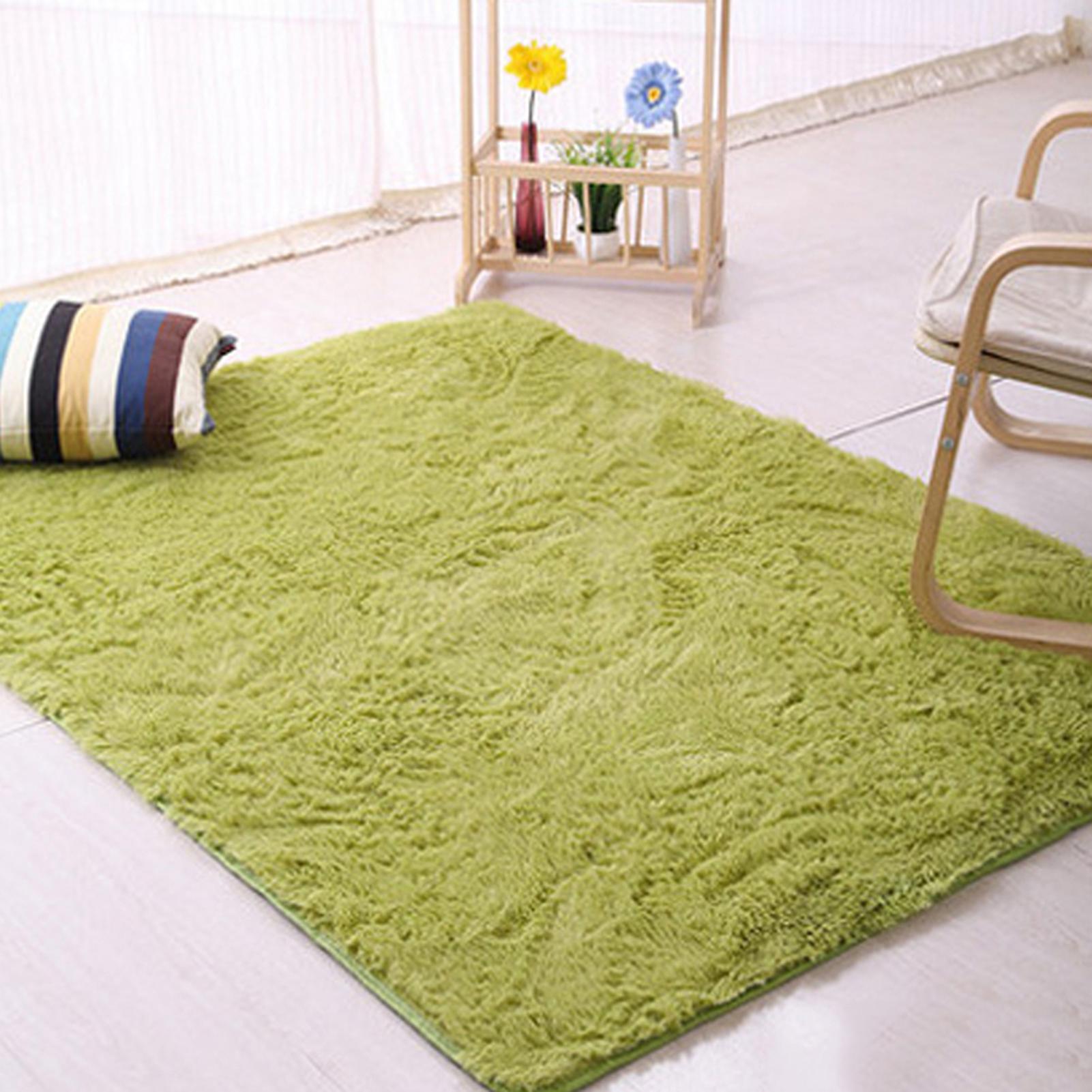   Joom Мягкий противоскользящий ковер ярких цветов Flokati Shaggy Rug Коврик для гостиной и спальни 40cm by 60cm белый