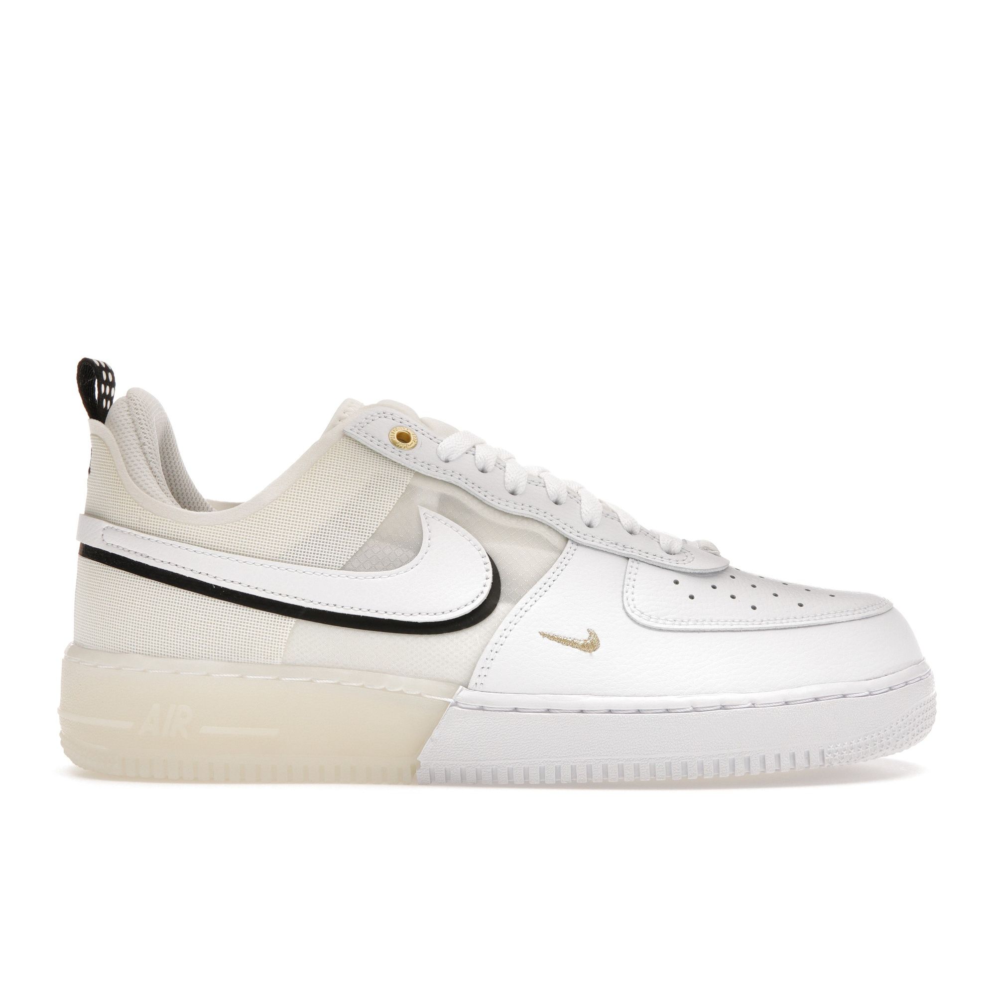 Мужские кроссовки Nike Air Force 1 React 40th Anniversary White Sail Black DQ7669-100 40