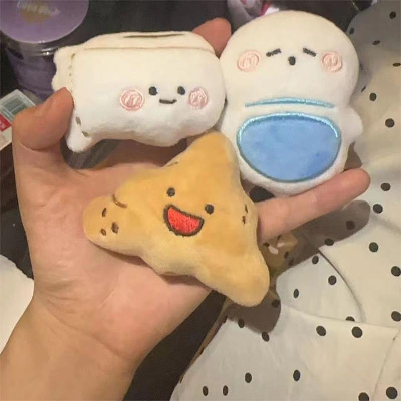 Kawaii Креативный Забавный Плюшевый Туалетный Какашка Туалетная Бумага Брелок Милый Мультяшный Брелок Модный Рюкзак Украшения Аксессуары A1