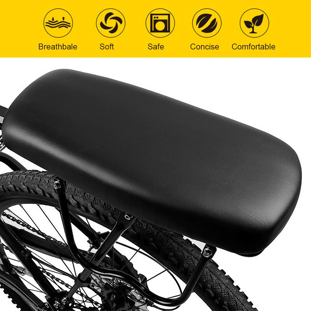 Велосипедные седла  Joom Заднее сиденье велосипеда Велоспорт MTB Горный велосипед Искусственная кожа Мягкая удобная подушка Задняя стойка для велосипеда чёрный