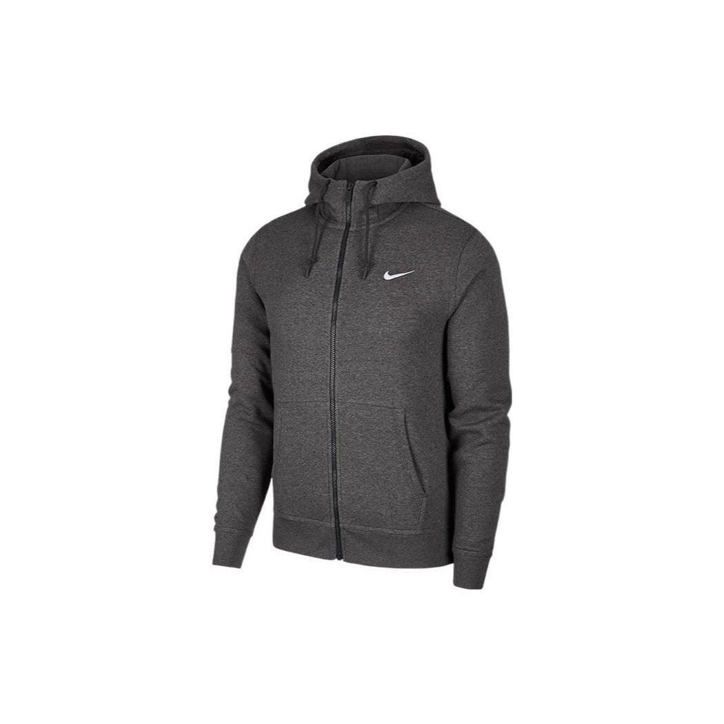 Nike однотонная толстовка с капюшоном и длинными рукавами, мужская верхняя одежда, серая 905231-071 L