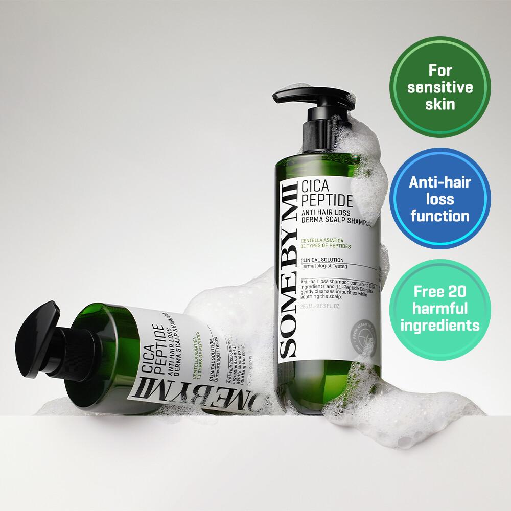 SOME BY MI Cica Пептидный шампунь против выпадения волос Derma Scalp Shampoo 285ml