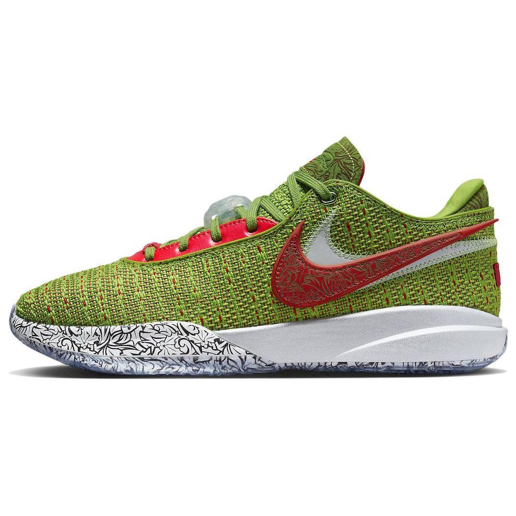 Мужские кроссовки Nike LeBron 20 EP Stocking Stuffer зеленый зеленый-яблоко университет-красный FJ4956-300 40.5