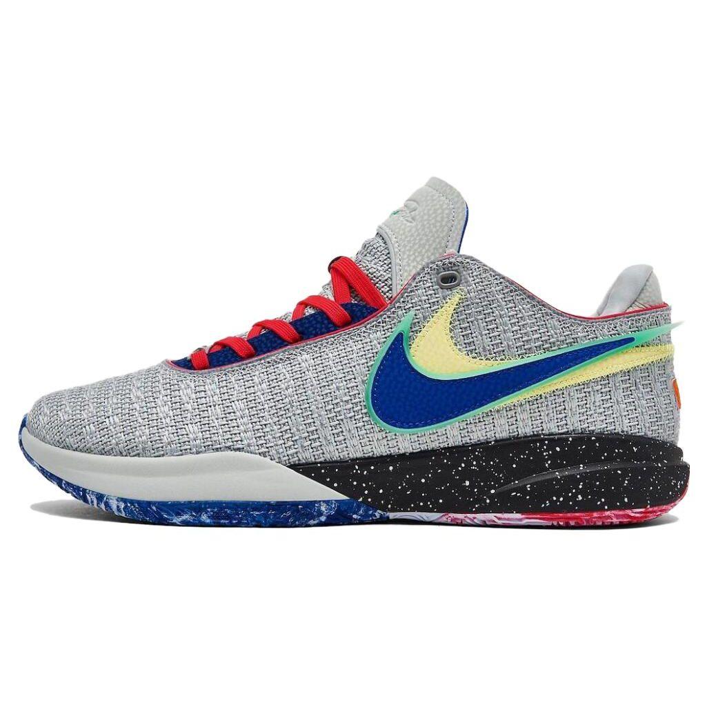 Обувь Мужские кроссовки LeBron 20 EP Nike Lifer Серые светло-серебристые Hyper-Royal DJ5422-002 40.5