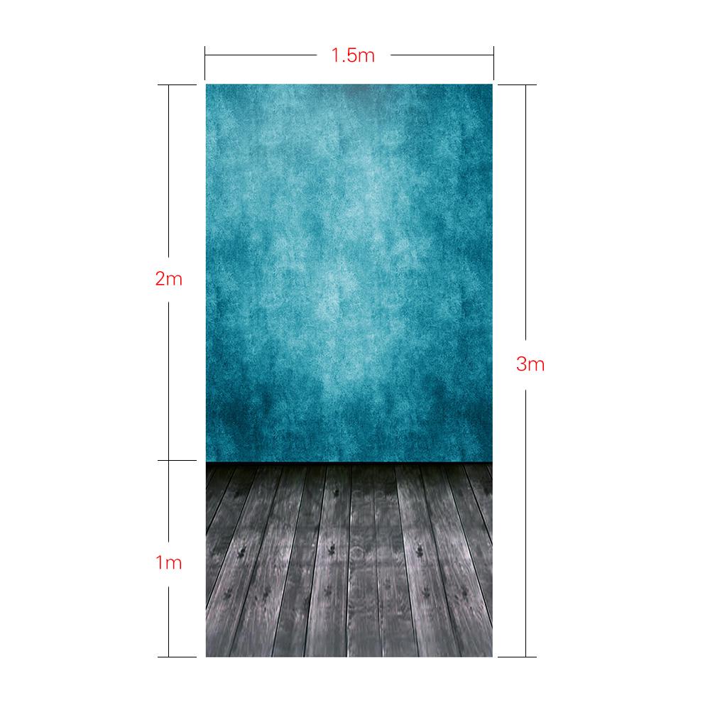 Andoer Video Studio Photo Backdrop Фон с цифровой печатью Синий Классический 155 1.5 x 2.1m