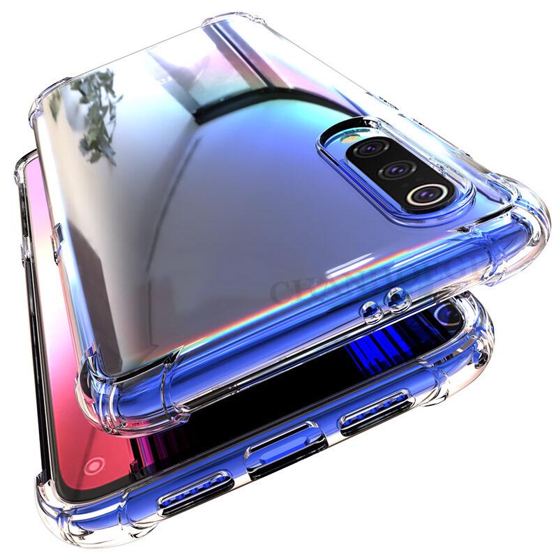 Чехол для Redmi Note 9S, противоударные прозрачные мягкие чехлы из ТПУ для телефонов Redmi Note 8T 9 8 7 Pro Max 8A 7A Mi Note 10 Pro, прозрачная силиконовая задняя крышка Xiaomi Mi Note 10 Pro