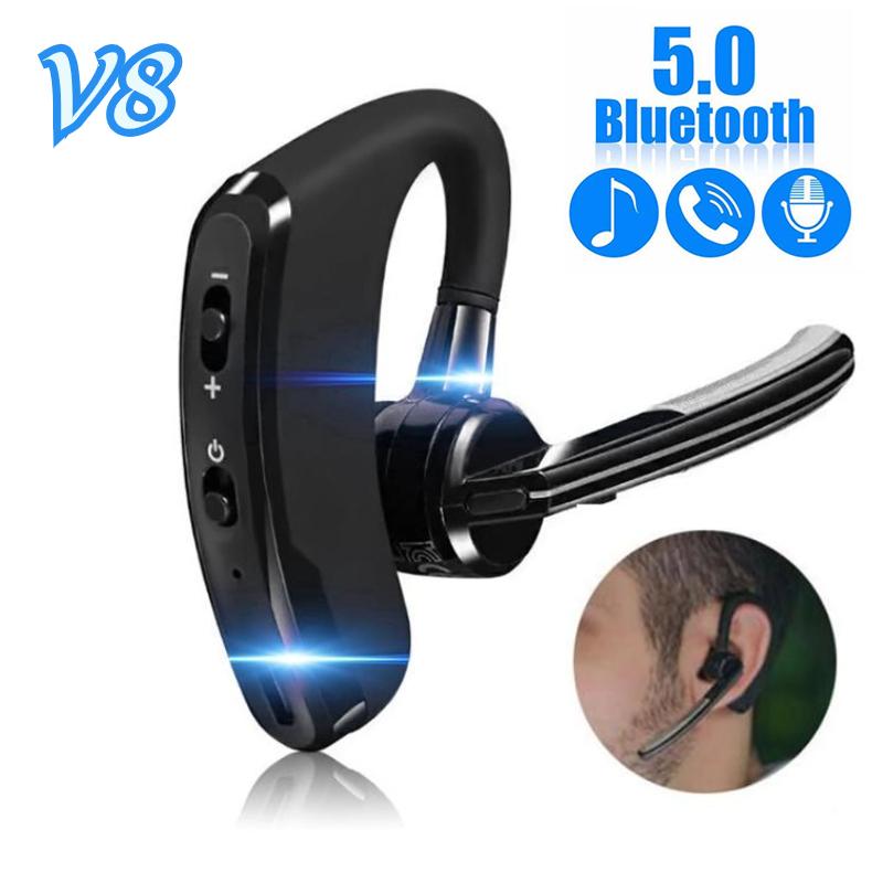   Joom V8 Бизнес Bluetooth 5.0 Гарнитура Беспроводные Наушники Стерео Один Наушник С Шумоподавлением Наушники С Микрофоном Для iPhone Samsung Huawei