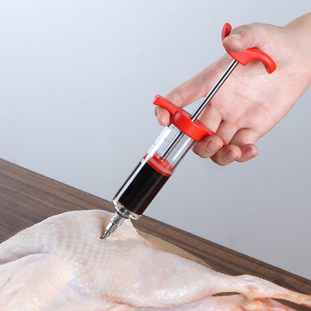 Инжектор для мяса, шприц для маринада, индейки, приправа, шприц с весами разноцветный