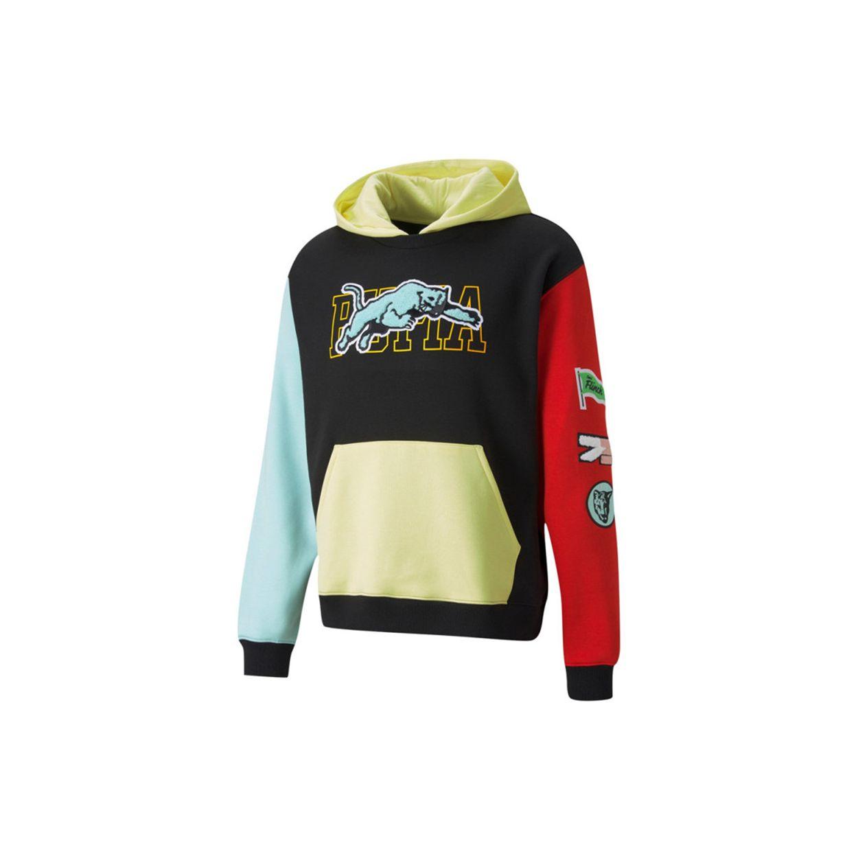 Puma Комбинат Вышивка Лоскутная Вязаная Толстовка Мужская Толстовка 532102-01 L