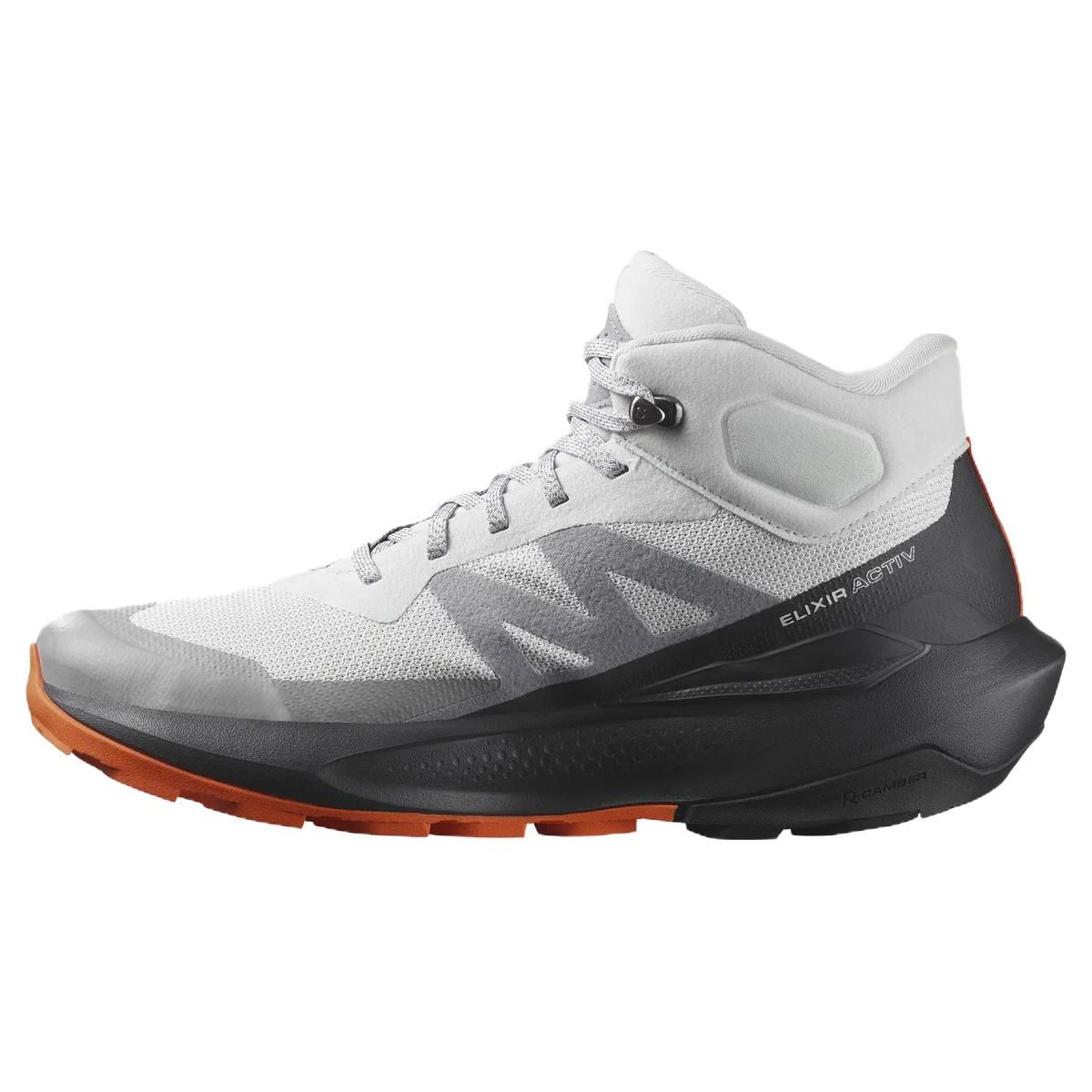 Salomon Elixir Activ Mid GORE-TEX Glacier Grey Dragon Fire Мужские кроссовки Phantom L47456700 40
