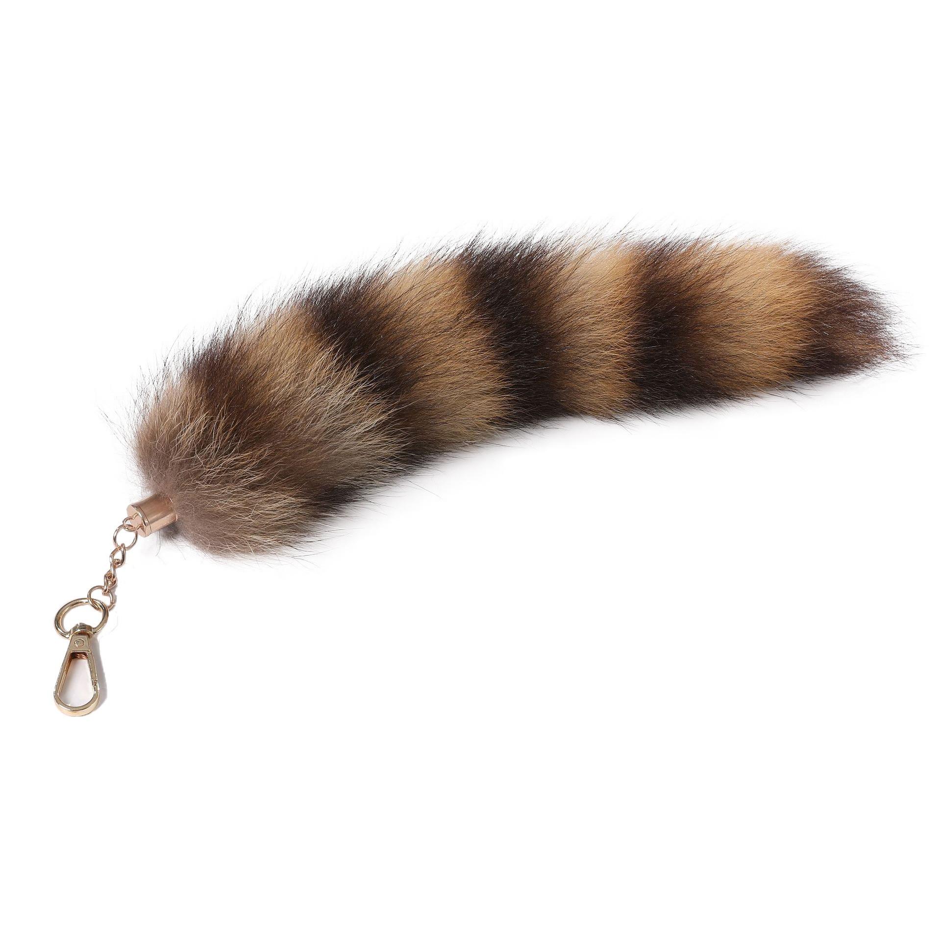 Furry для брелка Fox Tail Raccoon Raccoon Tail Fur подвеска реквизит около 30 см Хвост Fox Tail для женщин