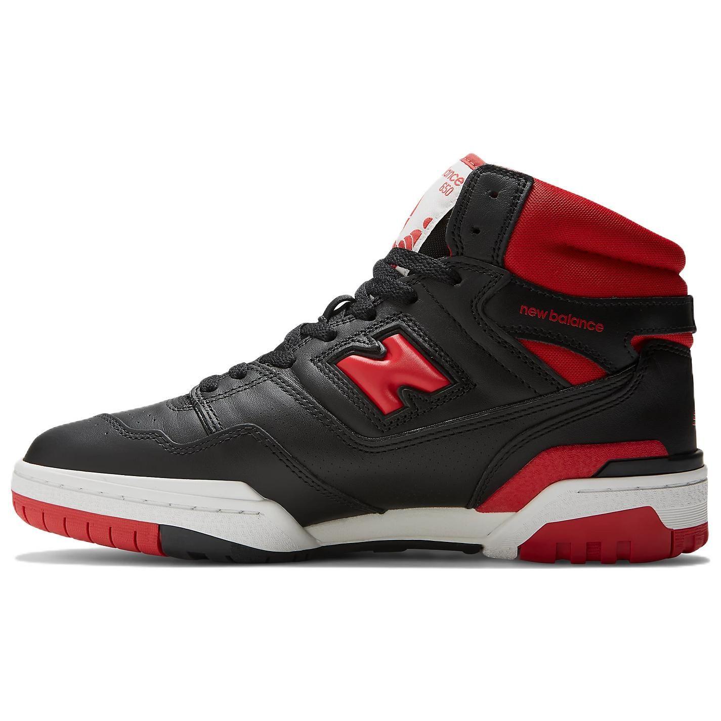 New Balance 650R черные красные унисекс кроссовки белые BB650RBR 42.5