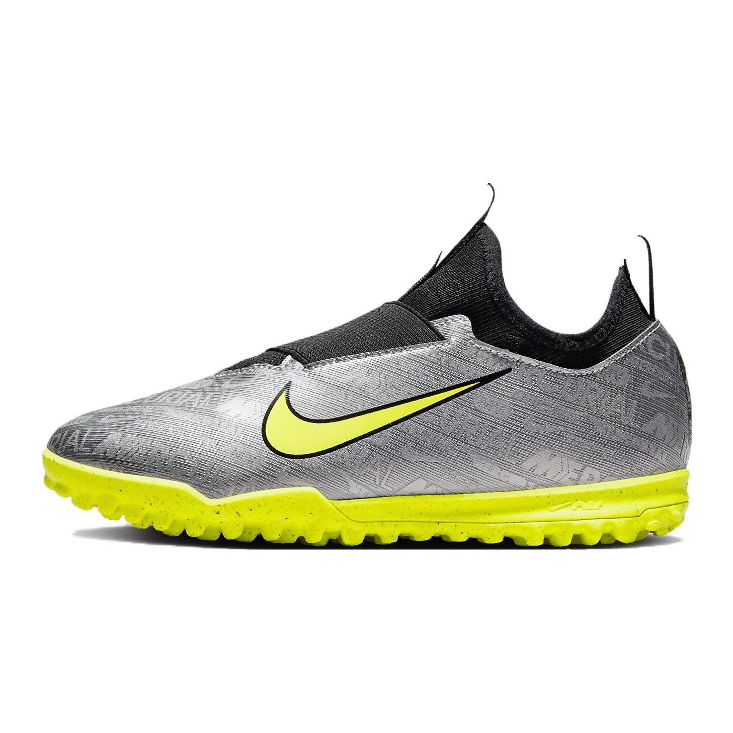 Детские кроссовки Nike Zoom Mercurial Vapor 15 Academy TF GS к 25-летию, серебристый металлик-серебристый черный FJ2039-060 28