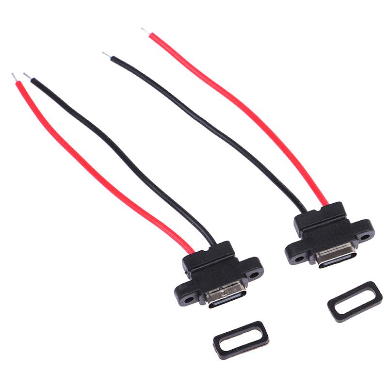 2 шт. разъем USB 3.1 Type-C 2-контактный Smd Smt гнездовой разъем для быстрой зарядки
