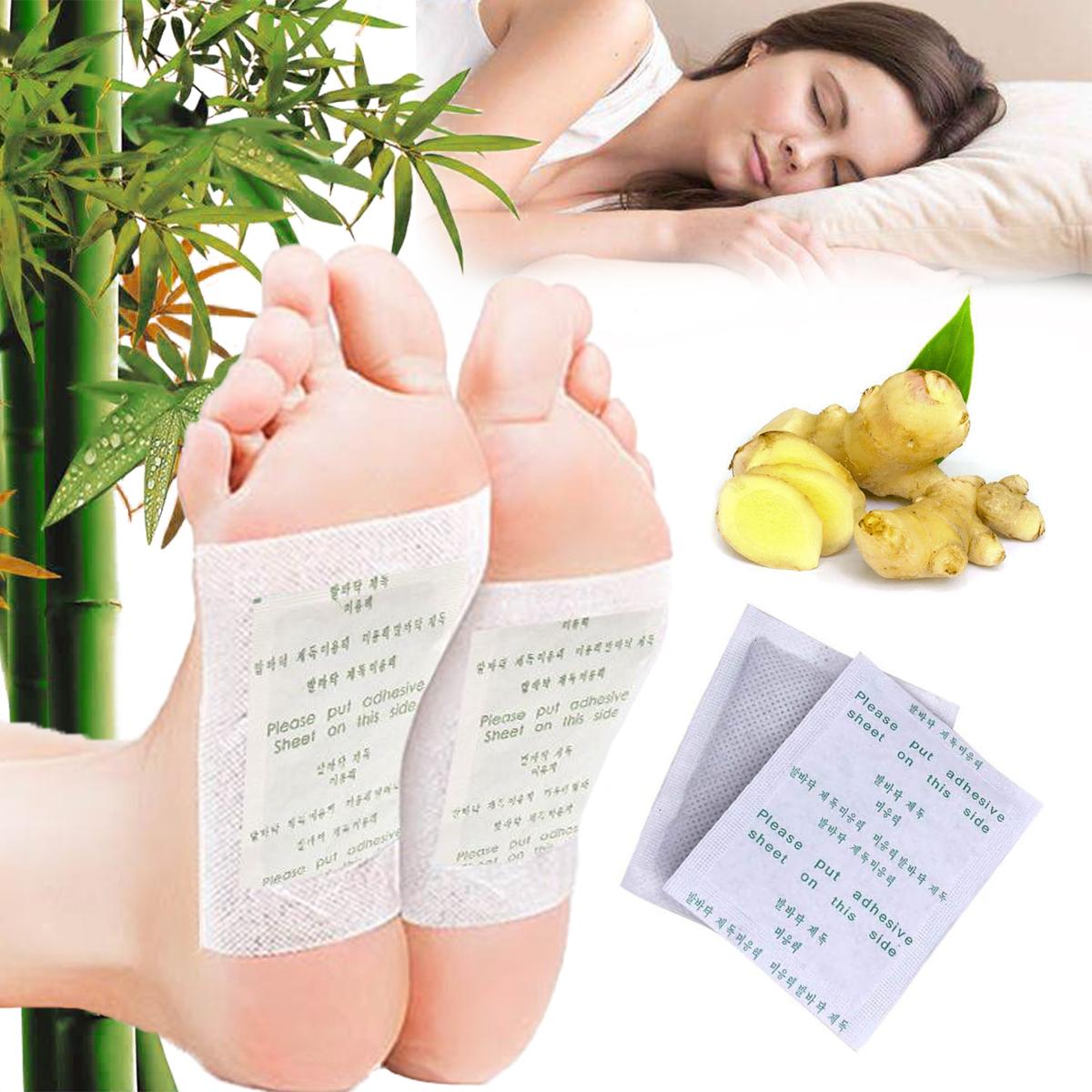 Пластыри для ног KONGDY Detox 100 шт., пластыри для ног от токсинов, для похудения, очищающие травяные пластыри