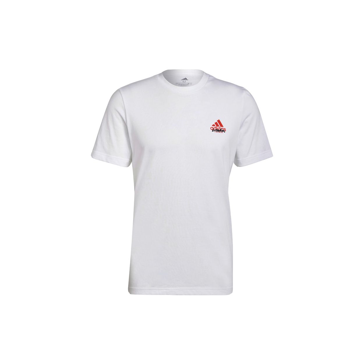 Adidas Мультяшный теннисный принт Спортивная футболка с круглым вырезом с короткими рукавами Мужские топы Белые GU8856 XL