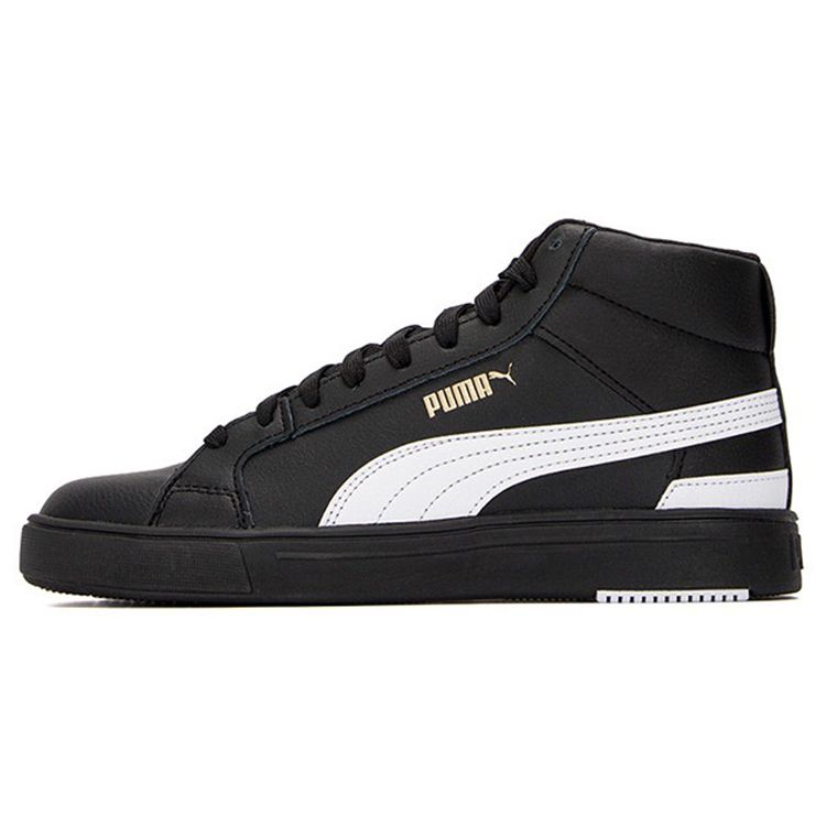Кроссовки Puma Serve Pro Lite Mid Black Team Gold Unisex Белые 382095-03 35.5