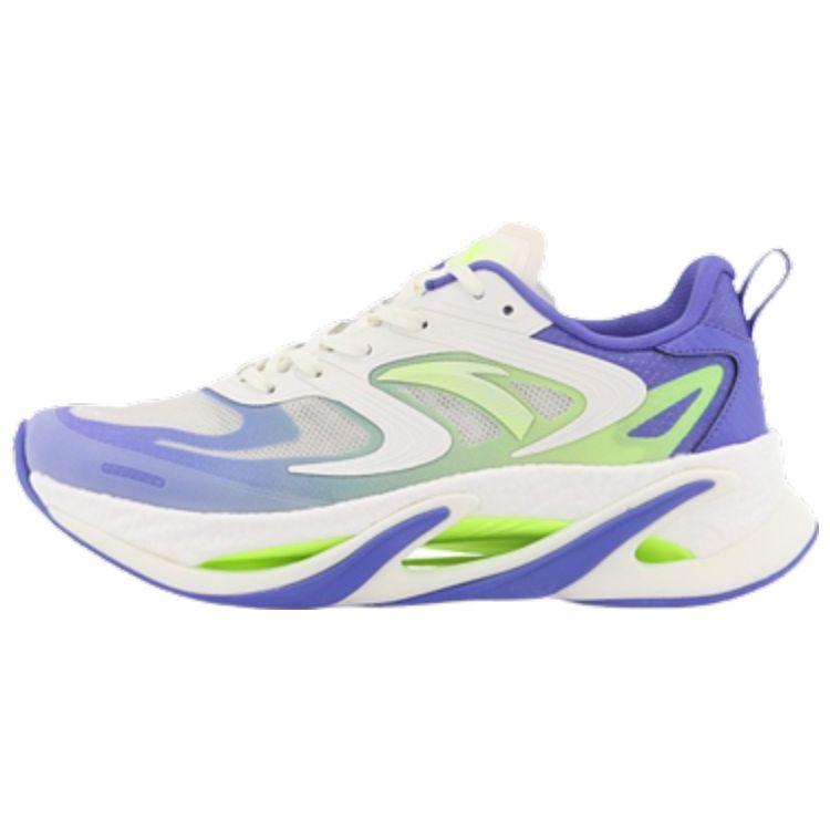 Anta Not Stop Pro Shock Absorbing Нескользящие износостойкие низкие кроссовки для бега для мужчин Кроссовки для бега Белый Фиолетовый Зеленый 112225596-5 41