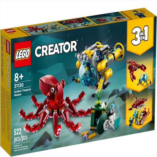 LEGO Creator 3in1 31130 Миссия по поиску затонувших сокровищ