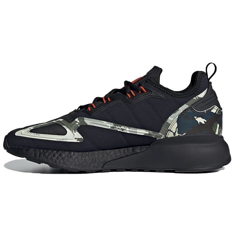 Кроссовки унисекс adidas ZX 2K Boost Black Camo Core-Black Collegiate-Orange GW2328 36⅔