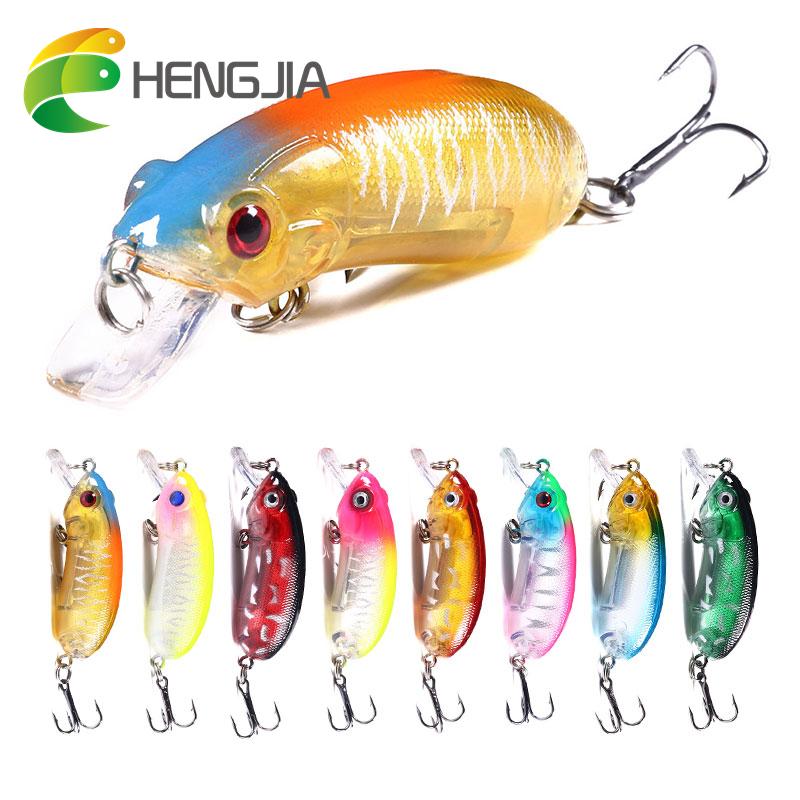 Рыболовные приманки Minnow, 8 шт./лот, новые модные рыболовные снасти, пластиковые приманки, искусственная приманка для рыбалки разноцветный