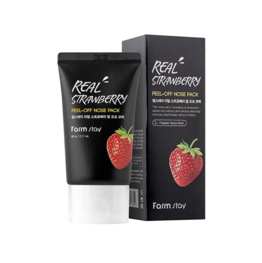 FARM STAY Real Strawberry Peel Off Маска для носа 60 г (3 варианта) 1pcs