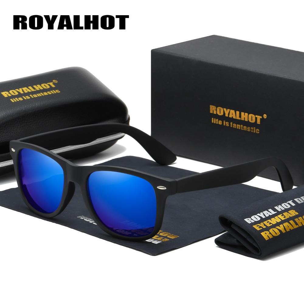 RoyalHot мужские и женские поляризационные солнцезащитные очки в квадратной оправе в стиле ретро, ​​солнцезащитные очки для вождения, оттенки Óculos Masculino оранжевый