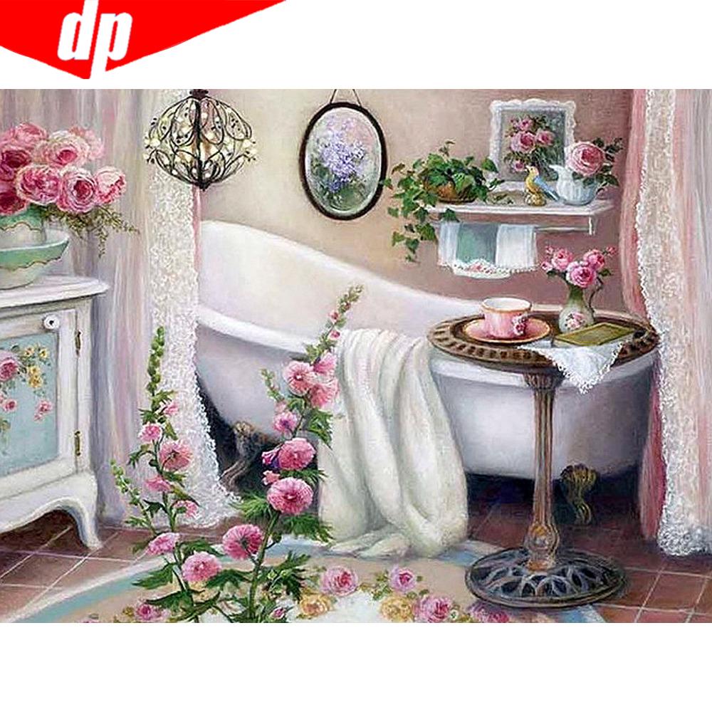 Алмазная картина с круглыми камнями, пейзажные картины со стразами, новая алмазная вышивка 20X30