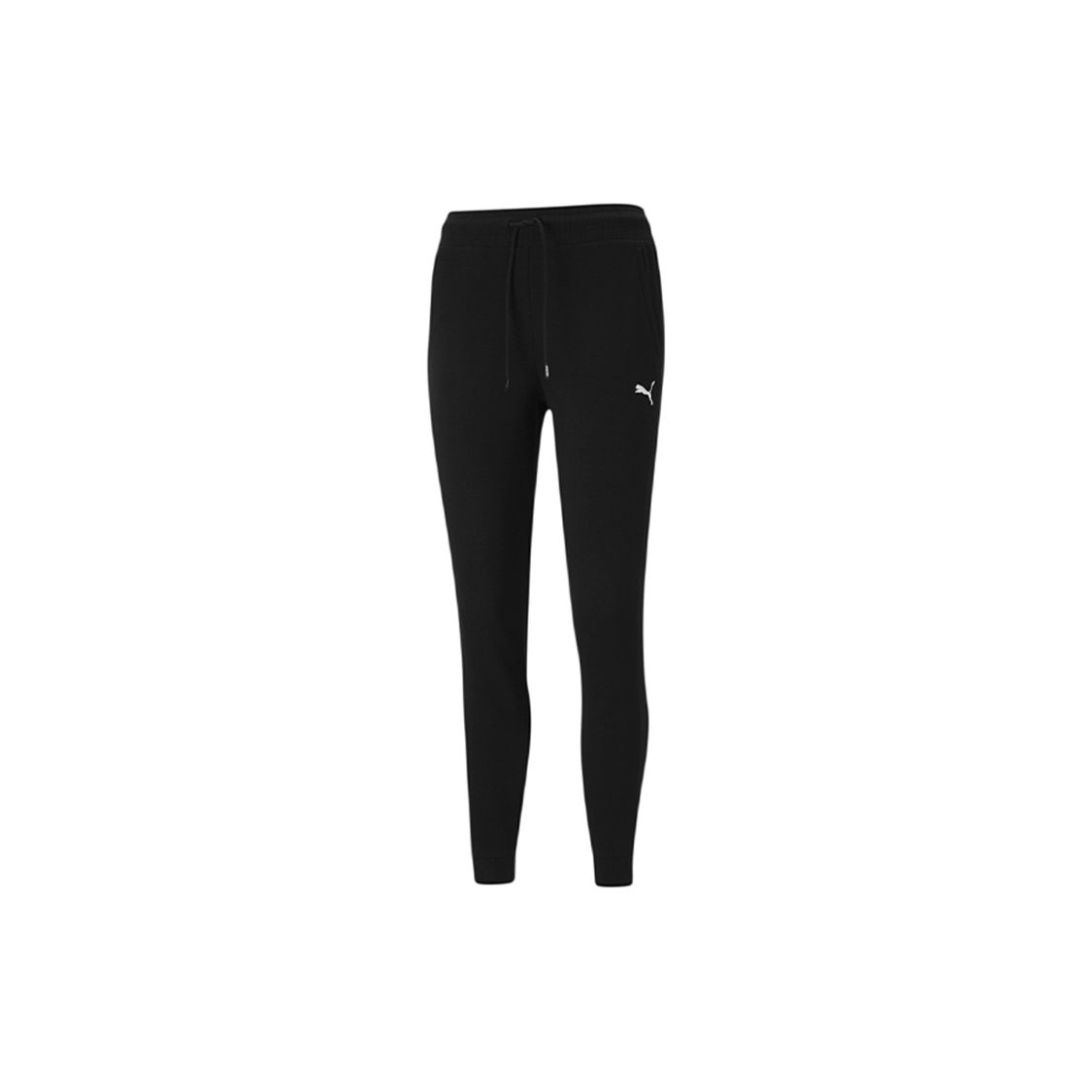 Puma Style Cat Drawstring Повседневные спортивные вязаные брюки Женские брюки Черные 587165-01 XS