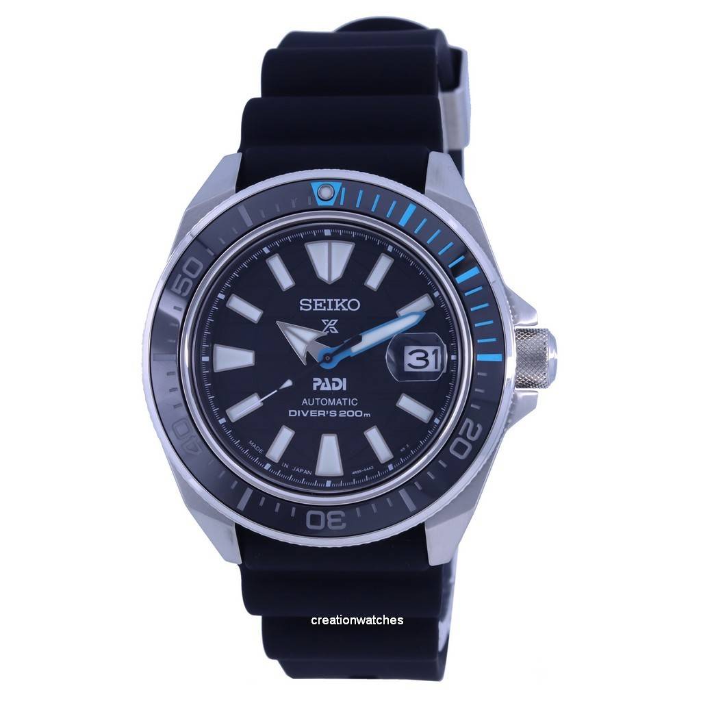 Seiko Prospex Padi King Samurai Special Edition Автоматические мужские часы для дайверов SRPG21 SRPG21J1 SRPG21J 200M чёрный
