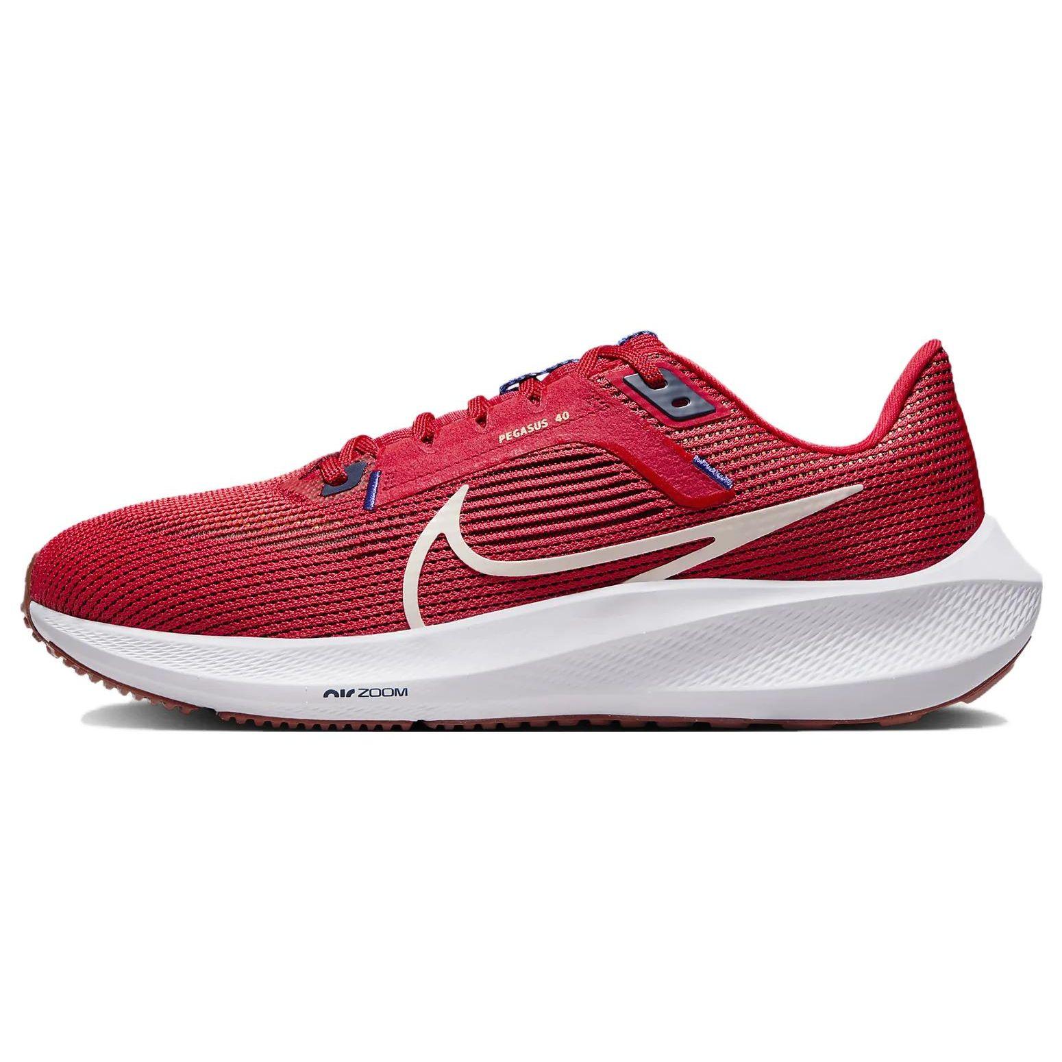 Мужские кроссовки Nike Air Zoom Pegasus 40 University Red Sea Glass Midnight-Navy Blue-Joy DV3853-600 40.5