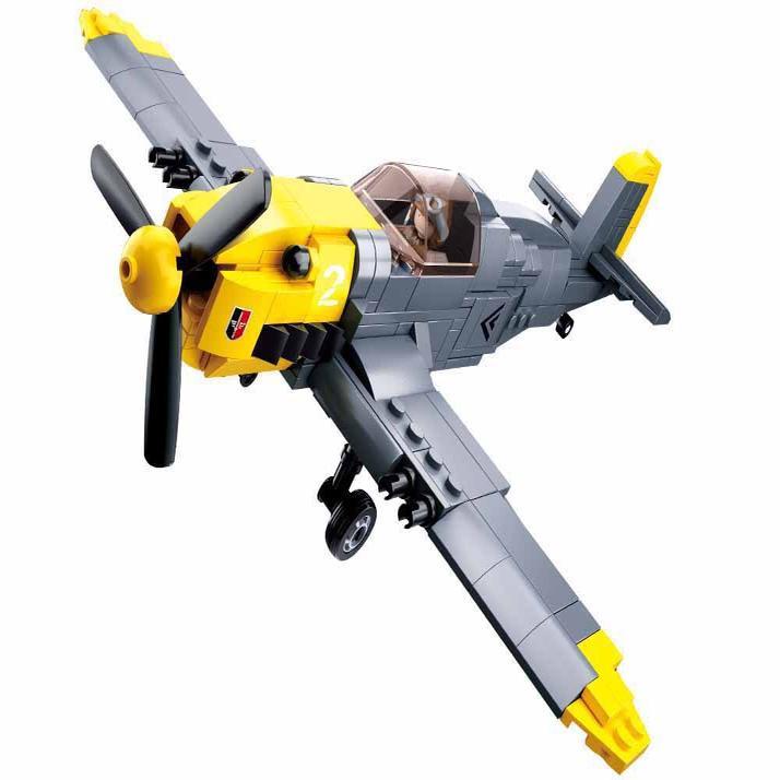 Детская головоломка, строительные блоки, мировая война, 0692BF 109, истребитель Мессершмидт, боевой самолет, штурмовой самолет, лоскутная модель, игрушка в подарок