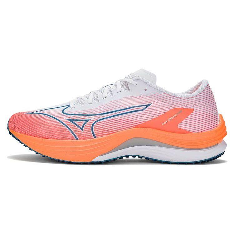 Mizuno Wave Rebellion Flash Light Orange Мужские кроссовки Белый Серебристый J1GC233501 40