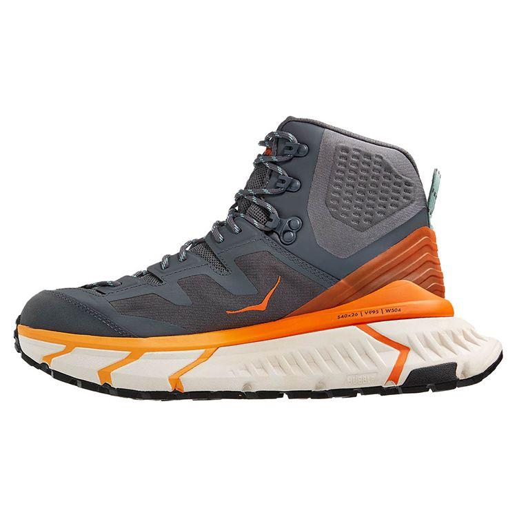 HOKA TenNine Hike GORE-TEX Castlerock Persimmon Мужские кроссовки Серый Хурма-Оранжевый 1113510-CPOR 46.5