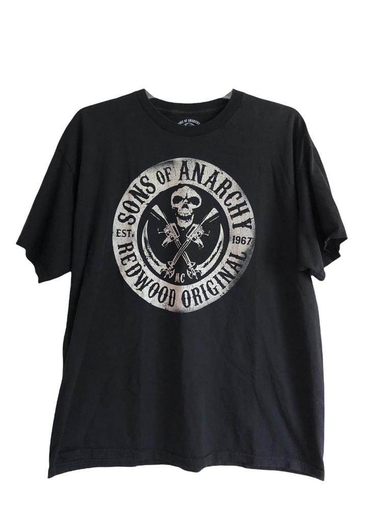Черная футболка унисекс Sons Of Anarchy Road Gear Biker Reaper S