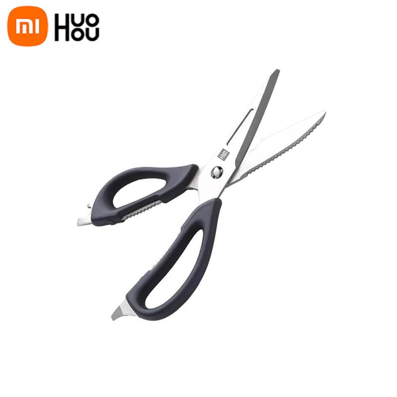 Ножницы Xiaomi Huohou, кухонные острые наборы из нержавеющей стали, нескользящий набор инструментов, ножницы для фруктов, мяса, ножницы для обрезки белый