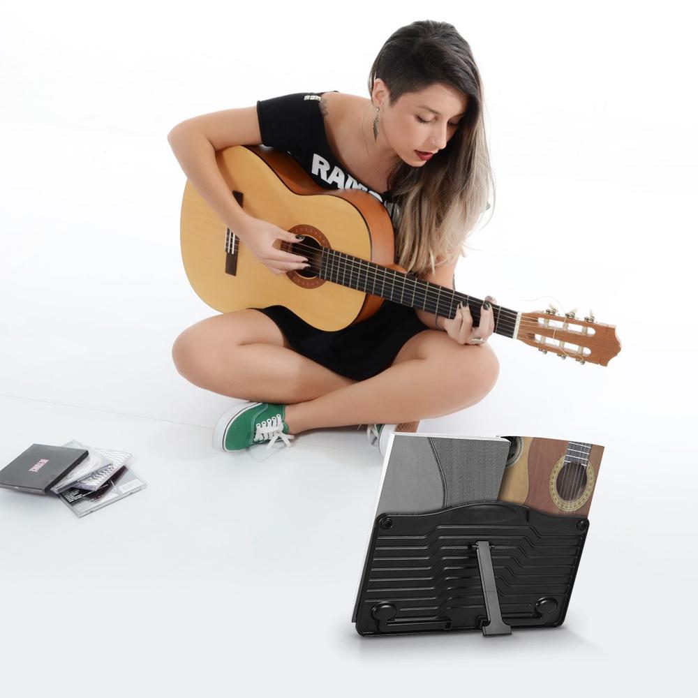 Ammoon Mini Desktop Пюпитр Портативная кулинарная книга Планшет Смартфон Книга чёрный