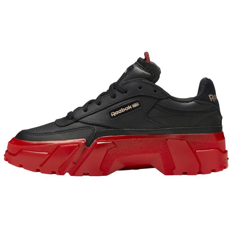 Reebok Cardi B x Club C Black Vector Red Женские кроссовки Core-черный розово-золотой H05179 36