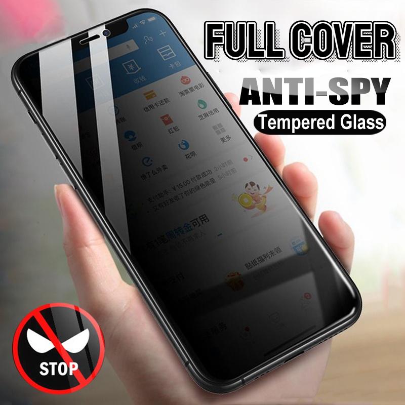 Антишпионское закаленное стекло для iPhone 11 Pro 12 mini XS Max X XR, защитная пленка для экрана конфиденциальности для iPhone 7, 8, 6, 6S Plus, защитное стекло, полное покрытие, антишпионская пленка iPhone 6
