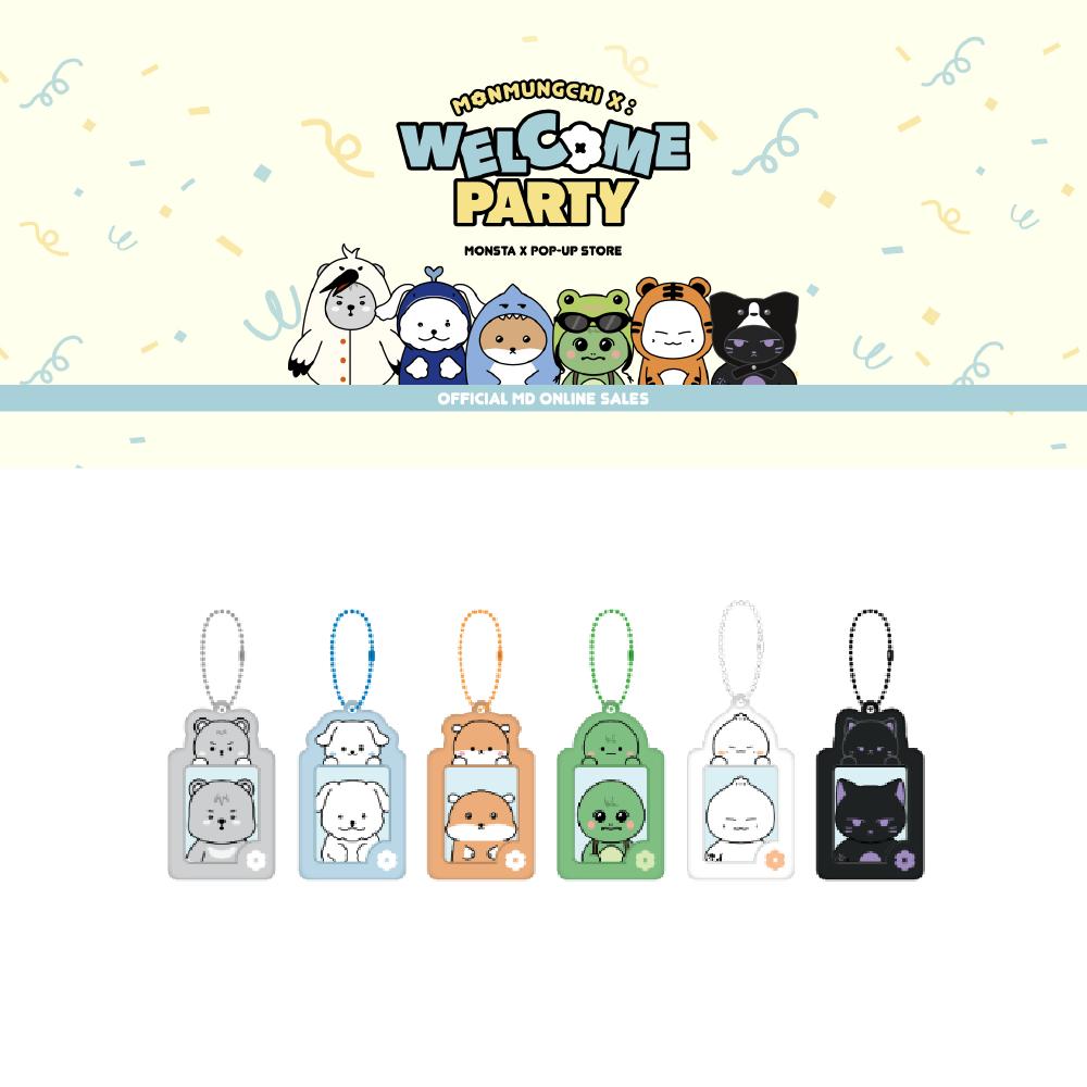 MONSTA X POP-UP Store Брелок-брелок для удостоверения личности с фотографией MONMUNGCHI X Welcome Party BAETONGYI
