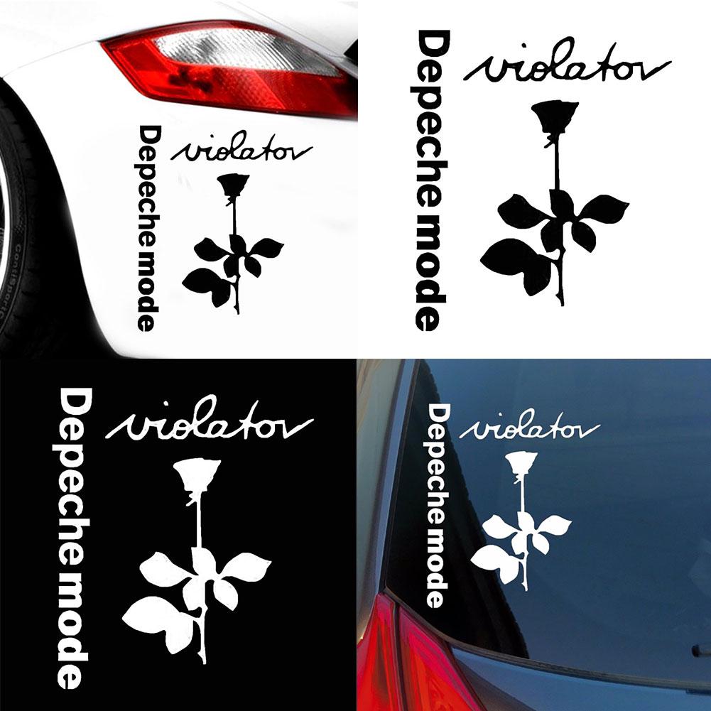 Стильный Depeche Mode Violator Rose Flower Автомобиль Светоотражающие наклейки Наклейка Декор Авто наклейки белый