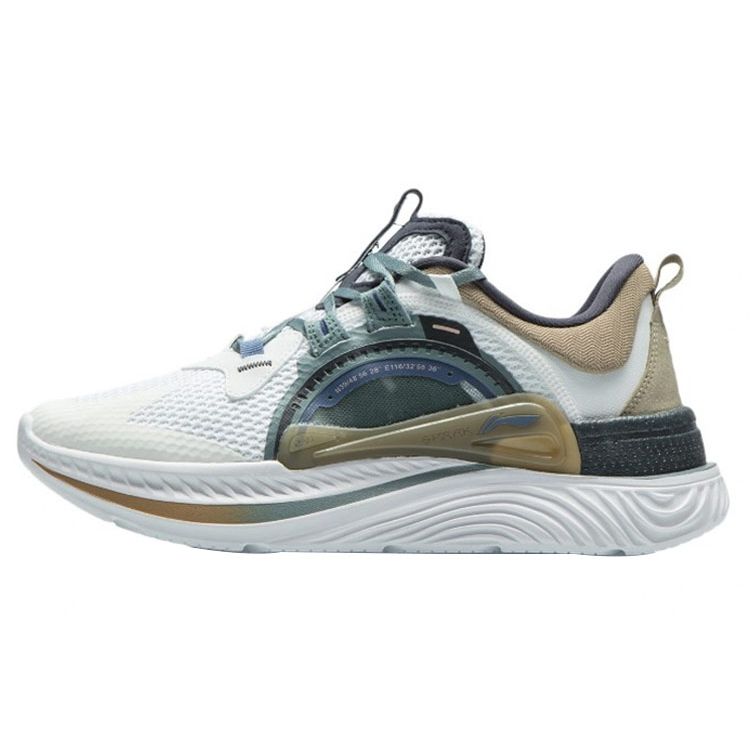 Li Ning Starfire нескользящие износостойкие низкие спортивные повседневные туфли мужские кроссовки белые AGLR085-1 40⅓