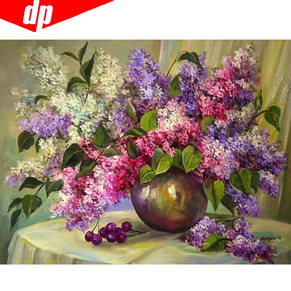 Алмазная вышивка 5D DIY Цветок Алмазная картина Картина горный хрусталь 20X30CM