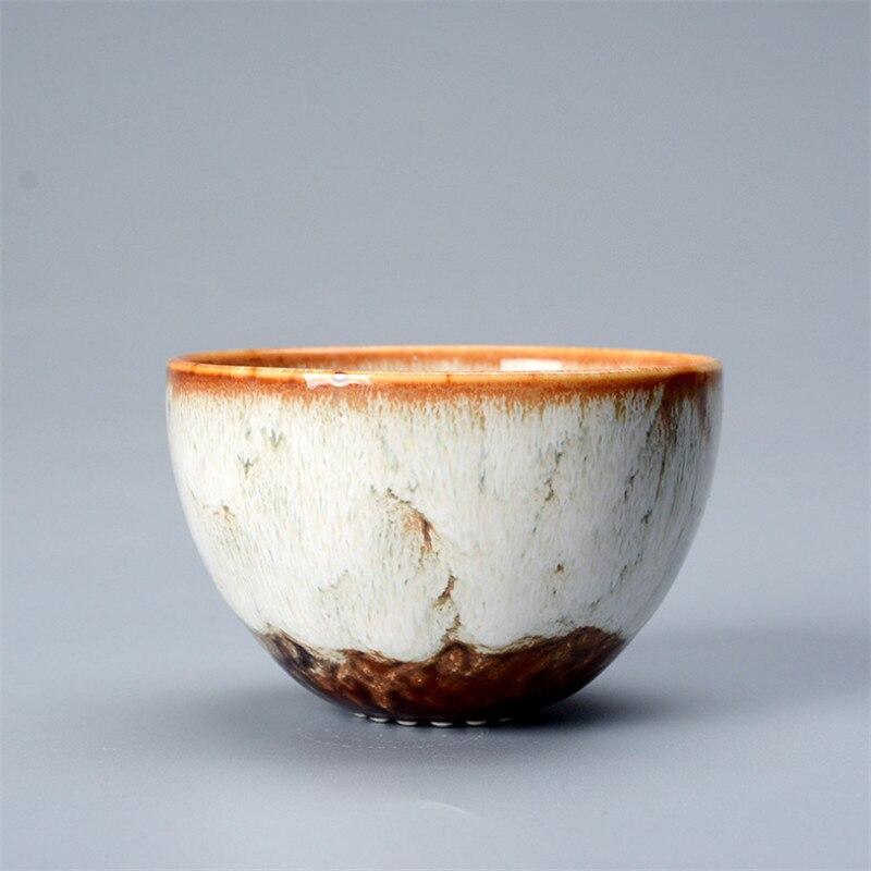Керамическая чашка для обжига, фарфоровая кофейная кружка кунг-фу, домашняя чаша для чая, ручная работа, глазурь теммоку, чашка для воды, чайная посуда, поделки