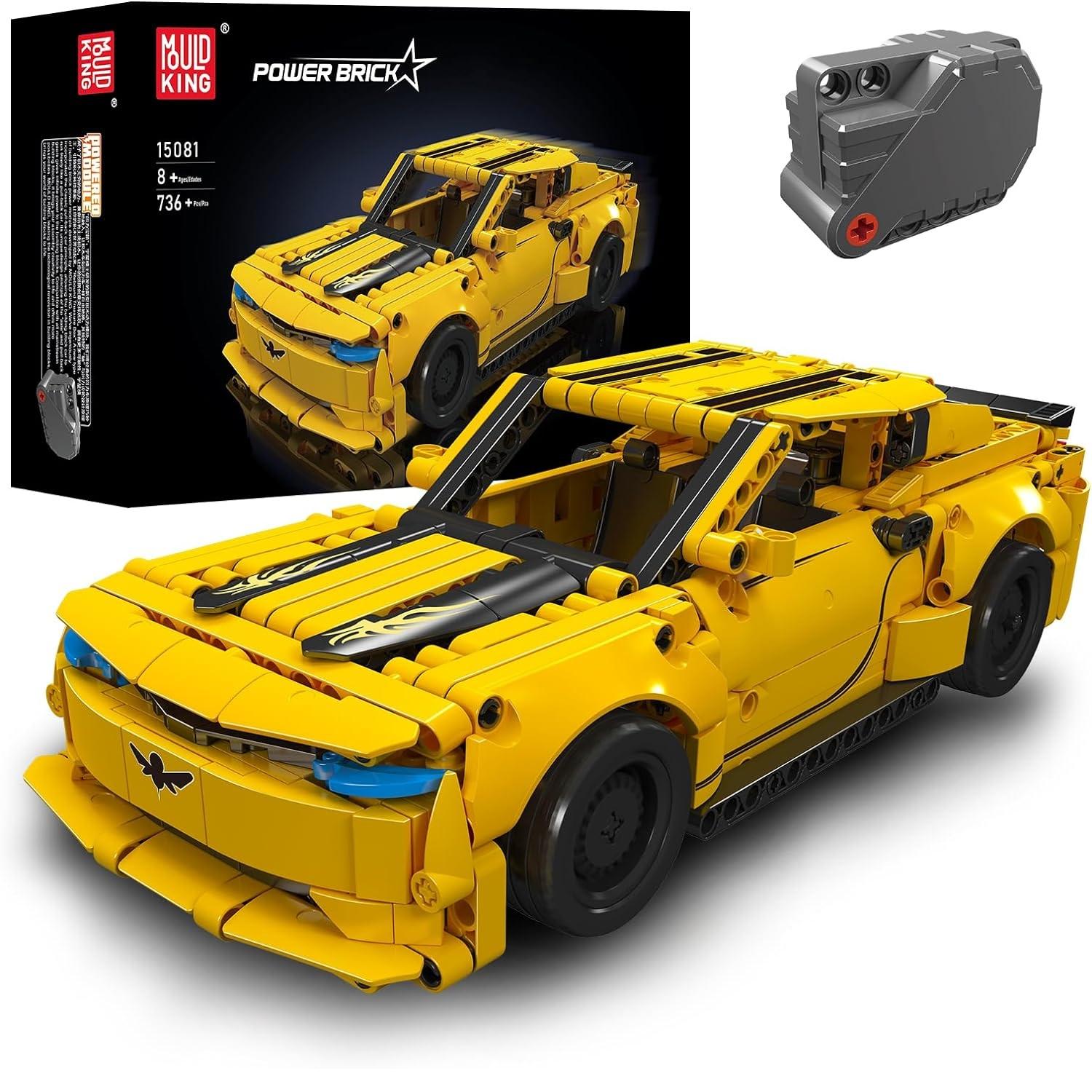 MOLD KING Challenger SRT Hellcat Super Car Block Set Набор выдвижных автомобильных блоков Конструкторы для взрослых и детей 8+ 15081