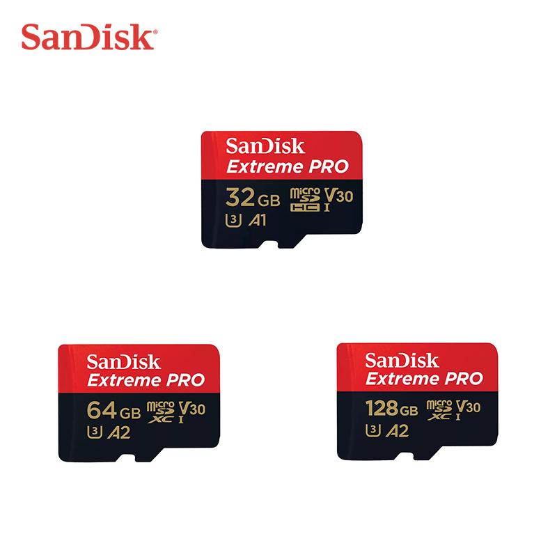 Карта памяти SanDisk Extreme® PRO microSDXC™ UHS-I 4K UHD Video DVR Drones TF Memery Card 32GB