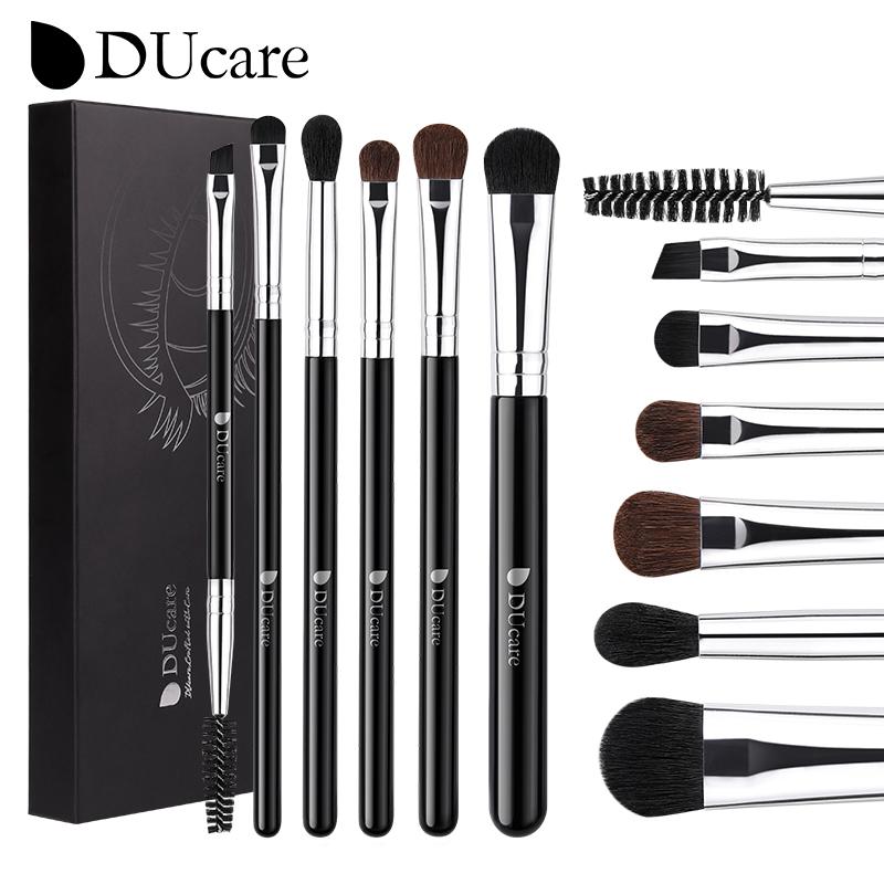 Кисти для глаз DUcare, 6 шт., кисти для теней для макияжа, тональная основа, кисти для растушевки пудры для женщин, набор косметических кистей для макияжа лица 6pcs Makeup Brush