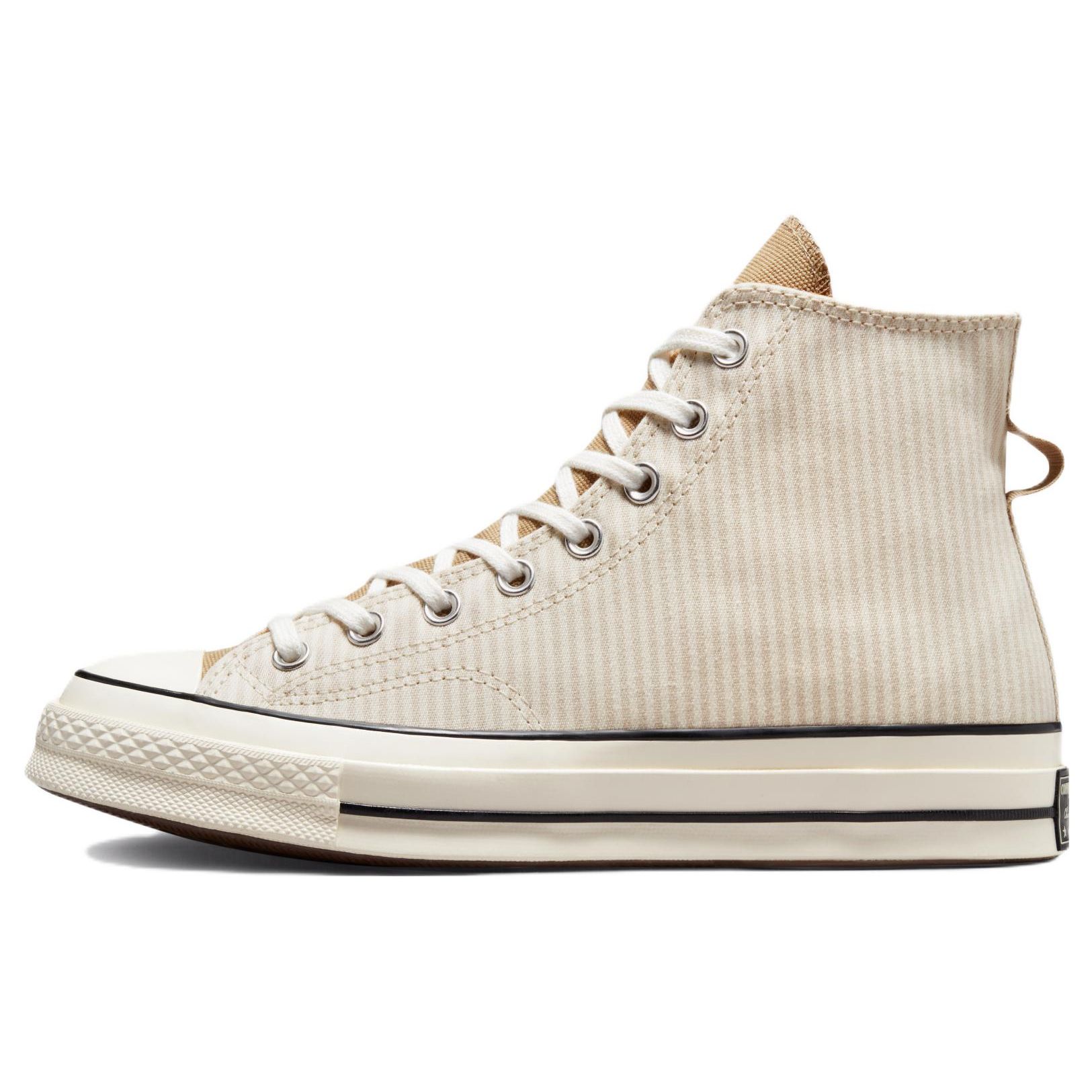 Кроссовки Converse Chuck 70 High Crafted Stripe Unisex цвета Tan Desert-Sand Egret A00473C 36.5